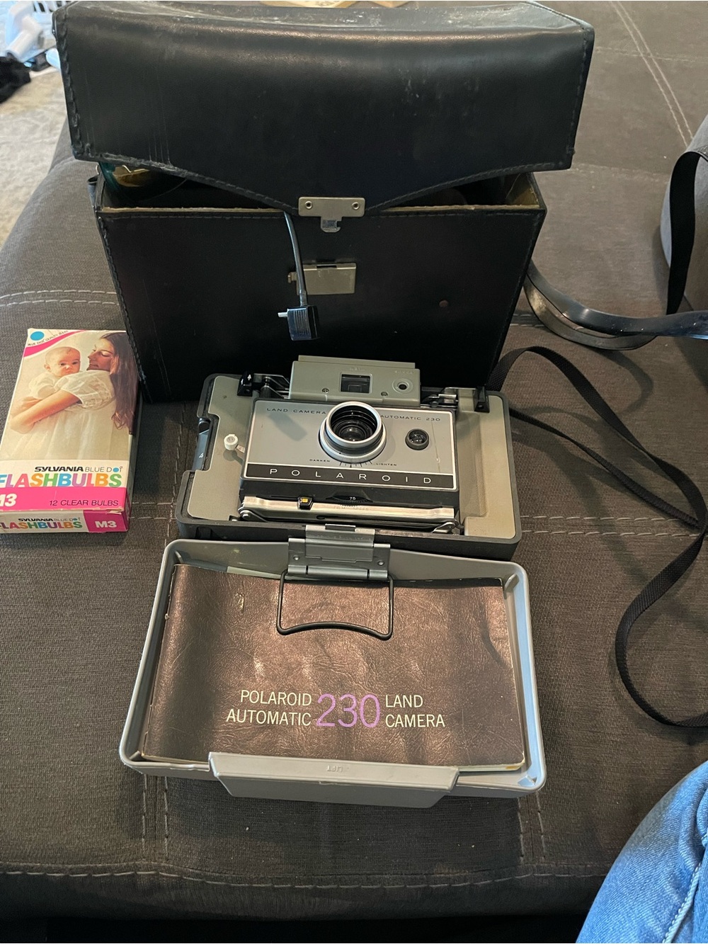 Polaroid 230 Land Automatic Camera - Black, Silver
